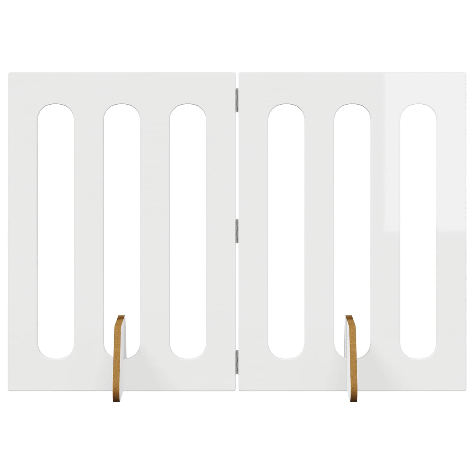 Faltbarer Haustierzaun 2 pcs Weiß 100,5 x 38 x 70 cm