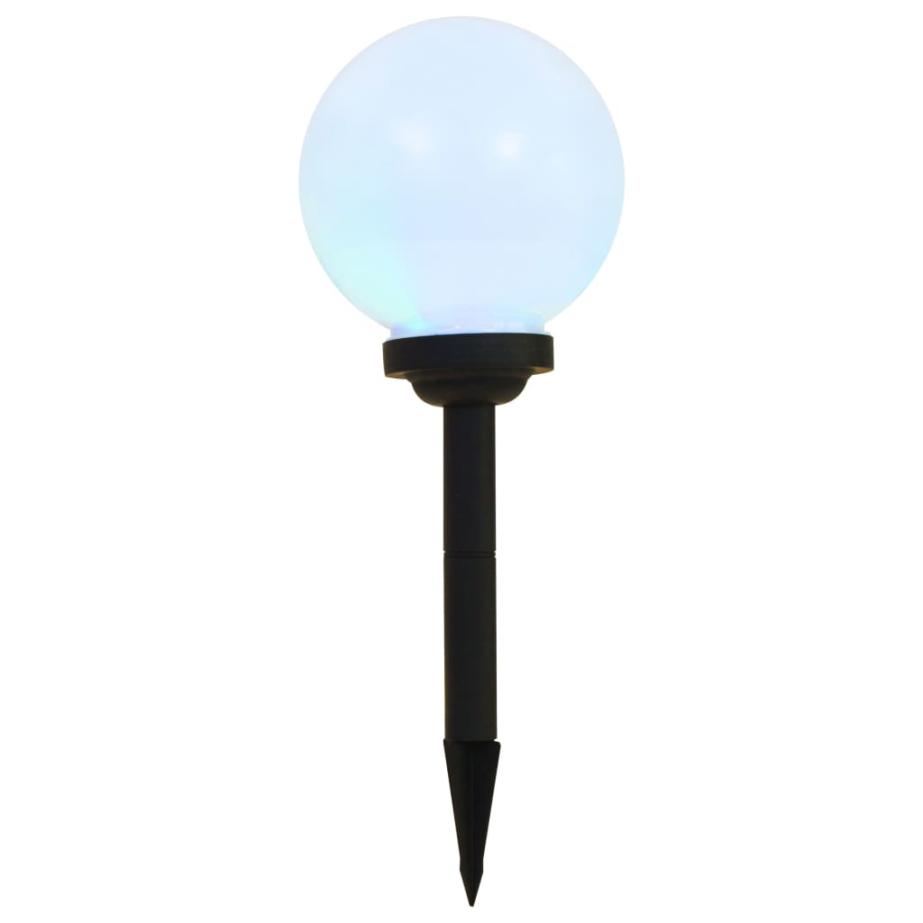 Außen-Solarlampen 4 Stk. LED Kugel 30 cm RGB