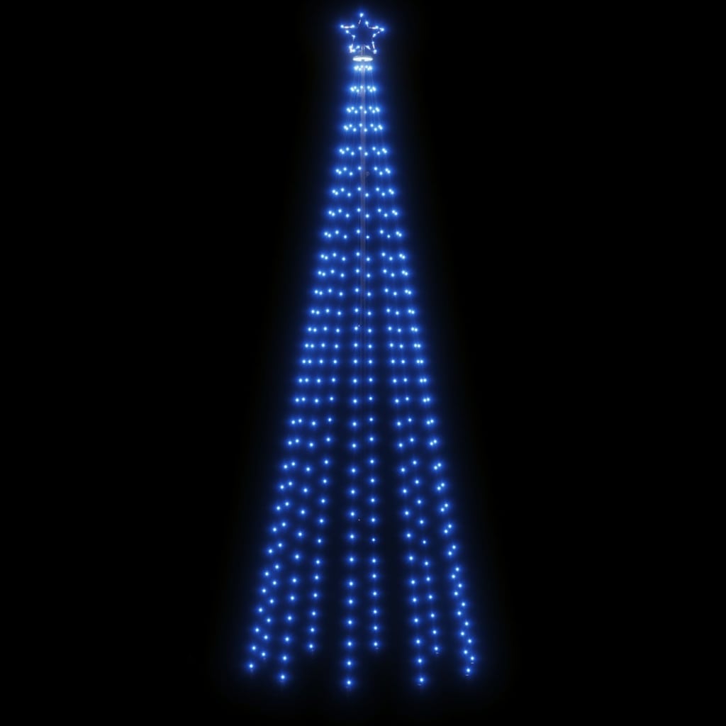 LED-Weihnachtsbaum mit Erdnägeln Mehrfarbig 310 LEDs 300 cm