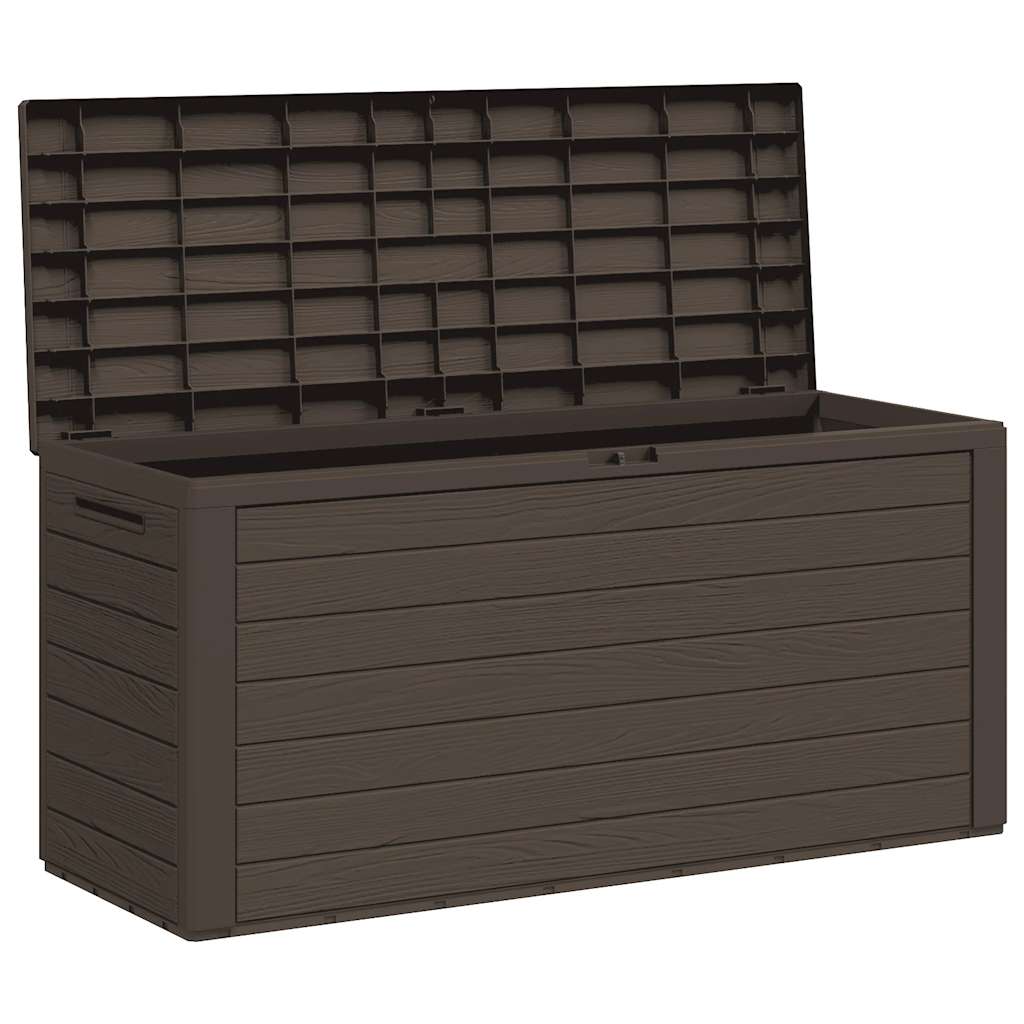 Gartentruhe Braun 58,5x46x55 cm Polypropylen