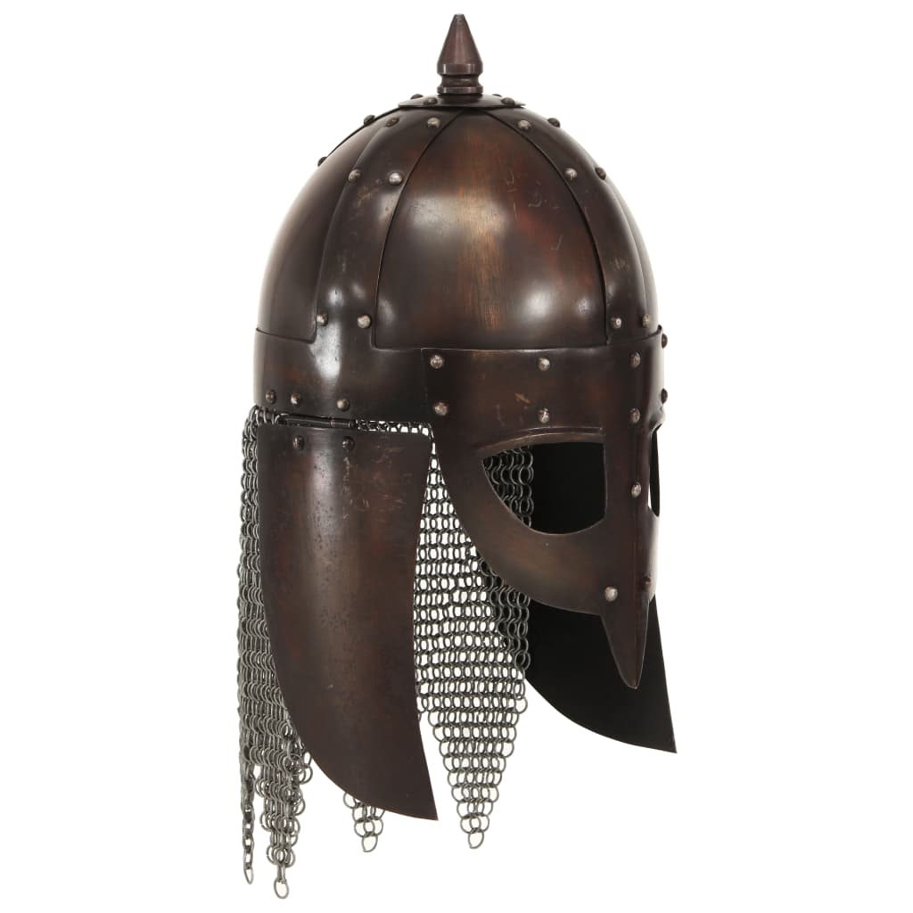 Preußische Pickelhaube Antik Replik für LARP Schwarz Stahl