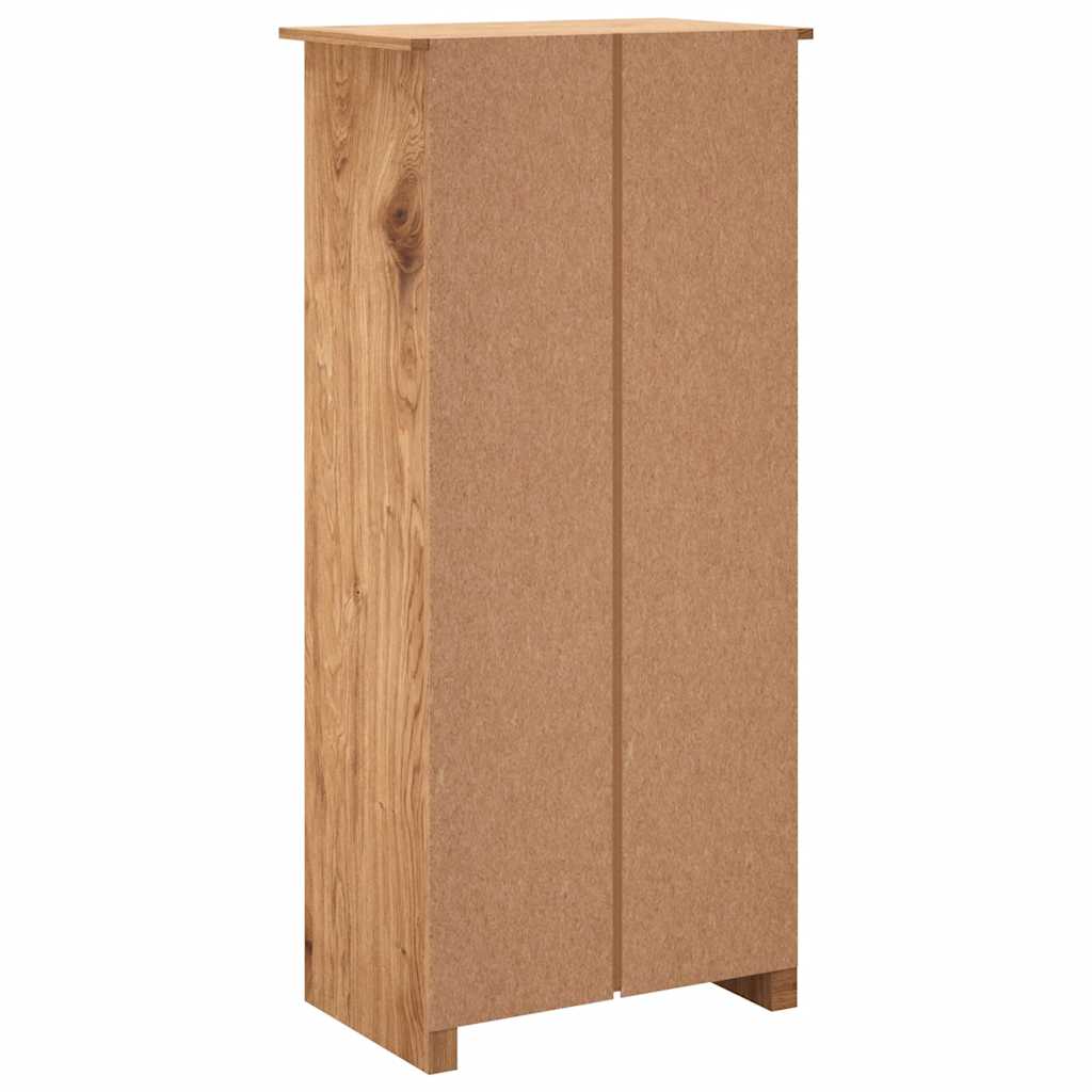 Kleiderschrank 3-Türig 118×50×171,5 cm Kiefer Panama Serie