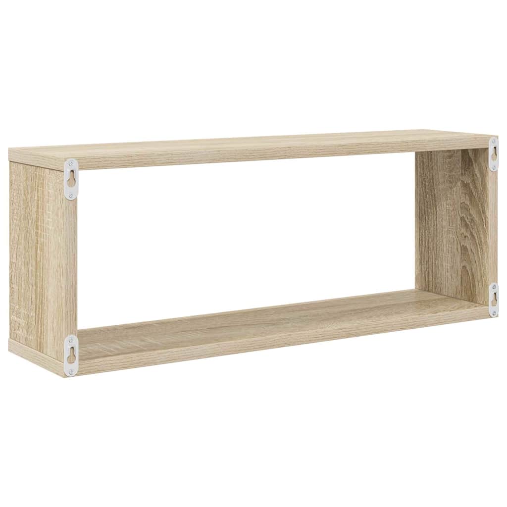 Würfelregale 2 Stk. Weiß 30x15x30 cm