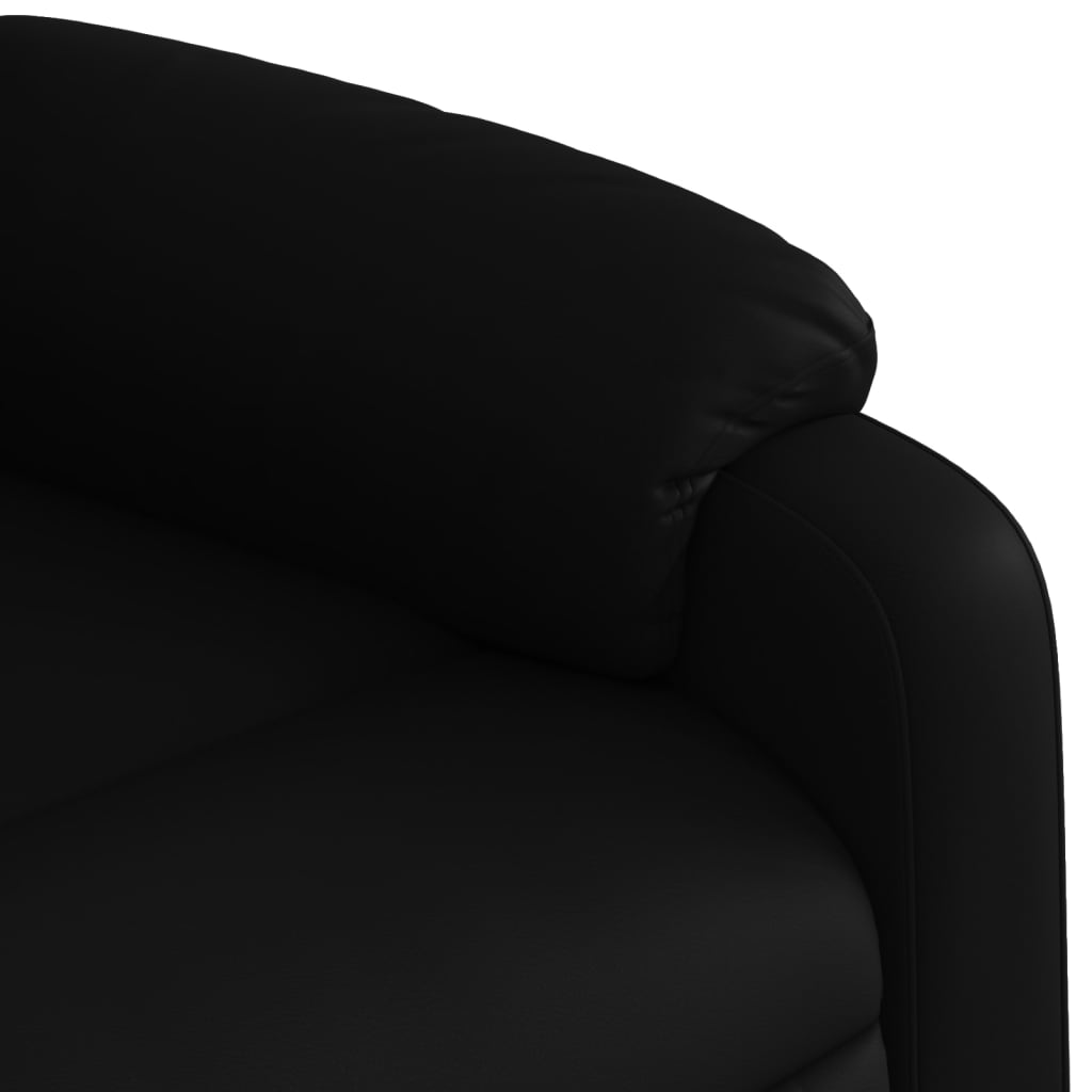 Massage-Relaxsessel, Kunstleder, Schwarz