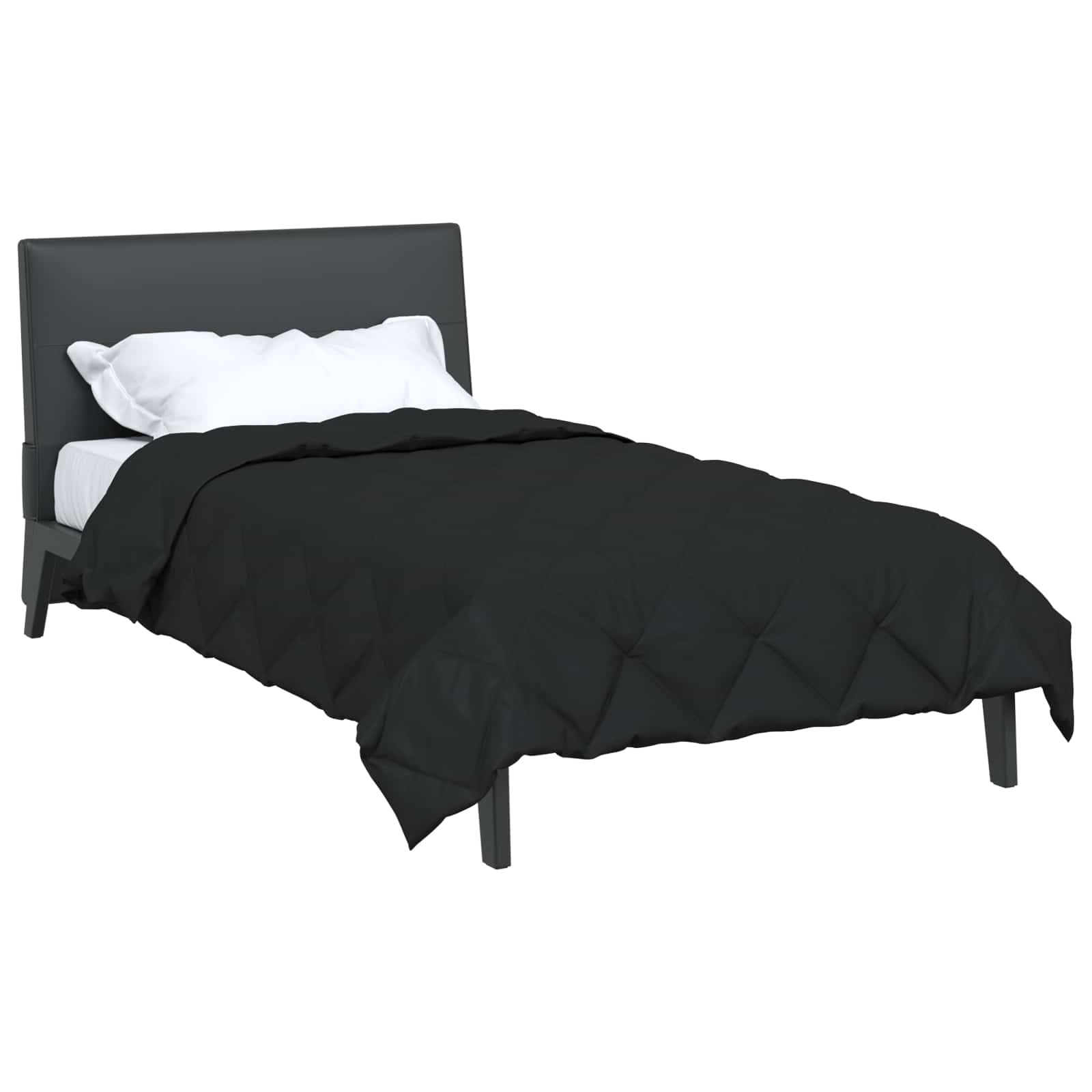 Ganzjahresbettdecke Anthrazit 135 x 200 cm Mikrofaser