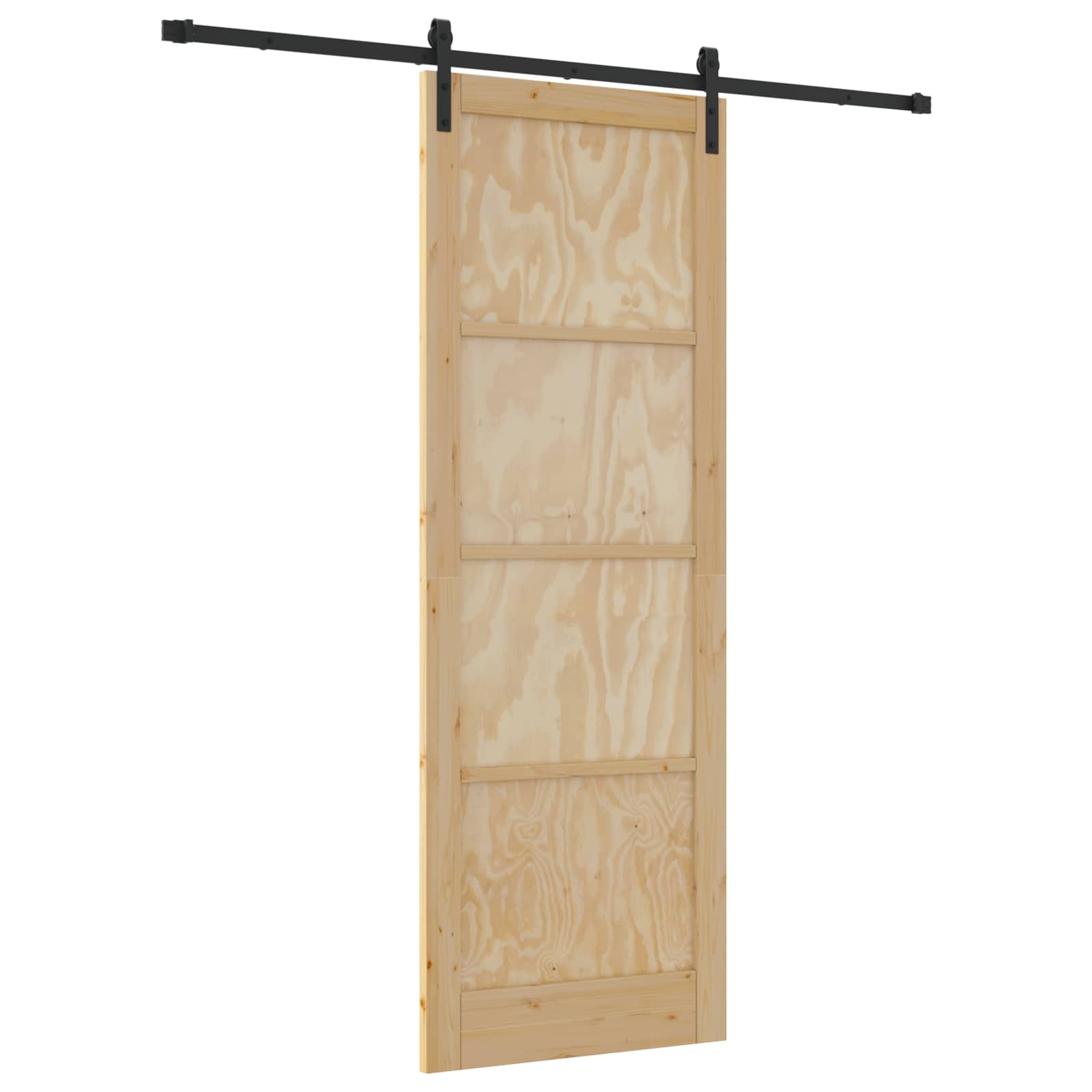 Schiebetür Natur 61 x 198,5 cm Massives Kiefernholz