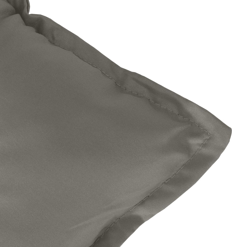 Hochlehner-Auflagen 2 Stk. Melange Anthrazit 120x50x7cm Stoff