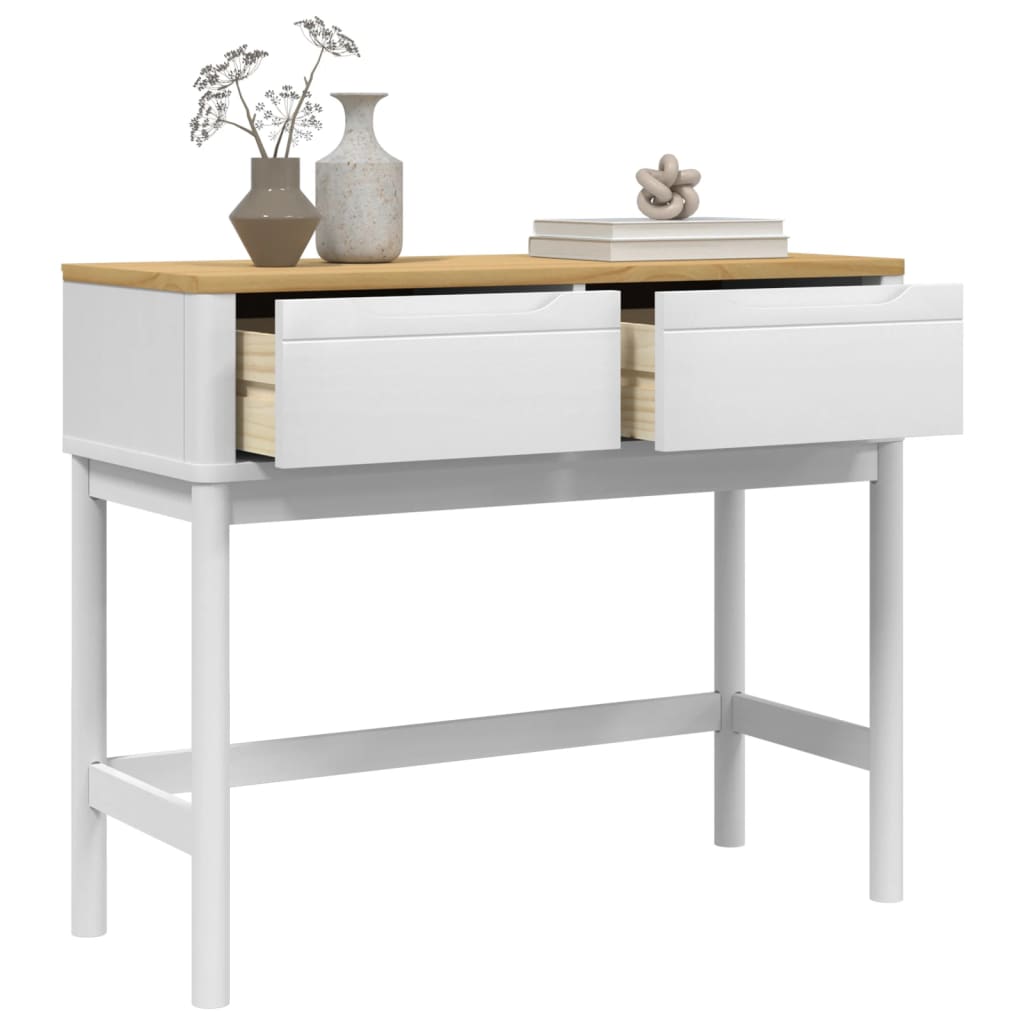 Konsolentisch FLORO Wachsbraun 89,5x36,5x73cm Massivholz Kiefer