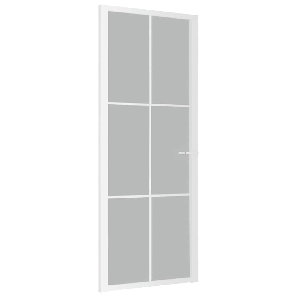 Innentür ESG Glas und Aluminium 76x201,5 cm Schwarz