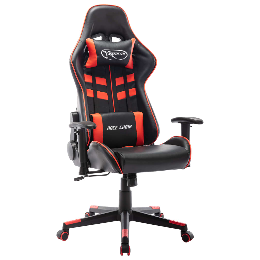 Gaming-Stuhl Schwarz und Blau Kunstleder