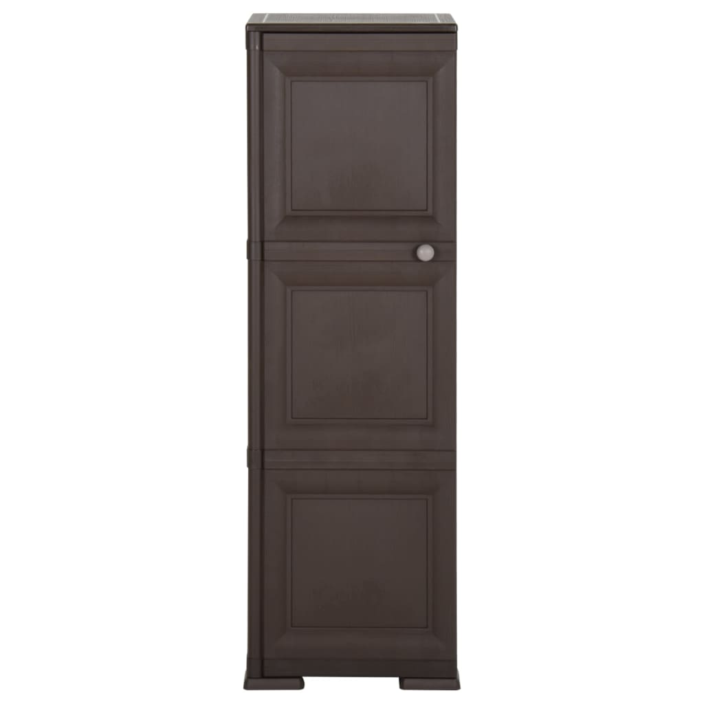 Kunststoffschrank 79x43x125 cm Holzdesign Vanilleeis