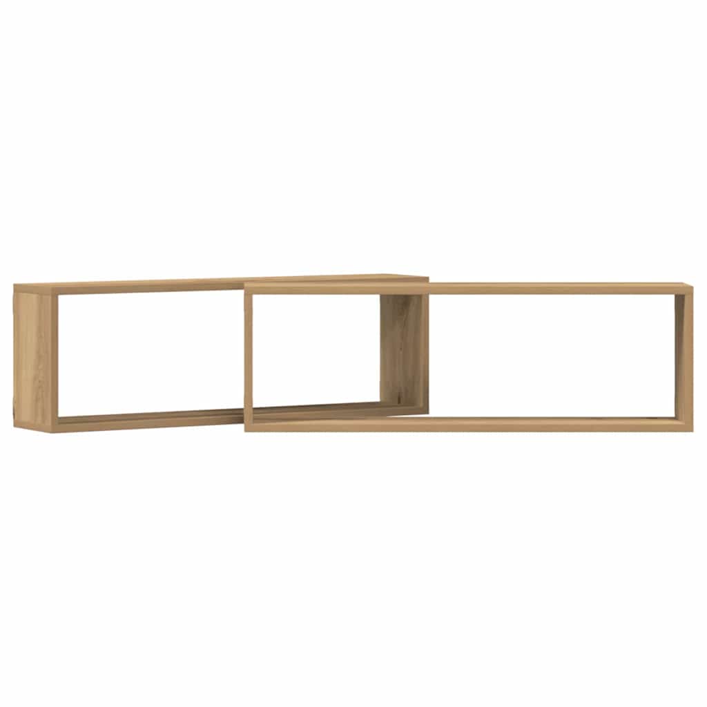 Würfelregale 2 Stk. Weiß 30x15x30 cm