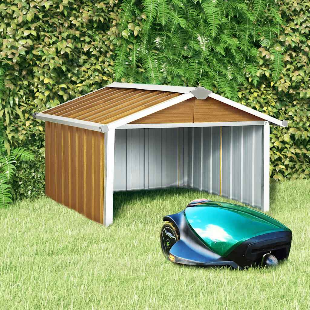 Rasenmäher Garage 92x97x63 cm Verzinkter Stahl Grün