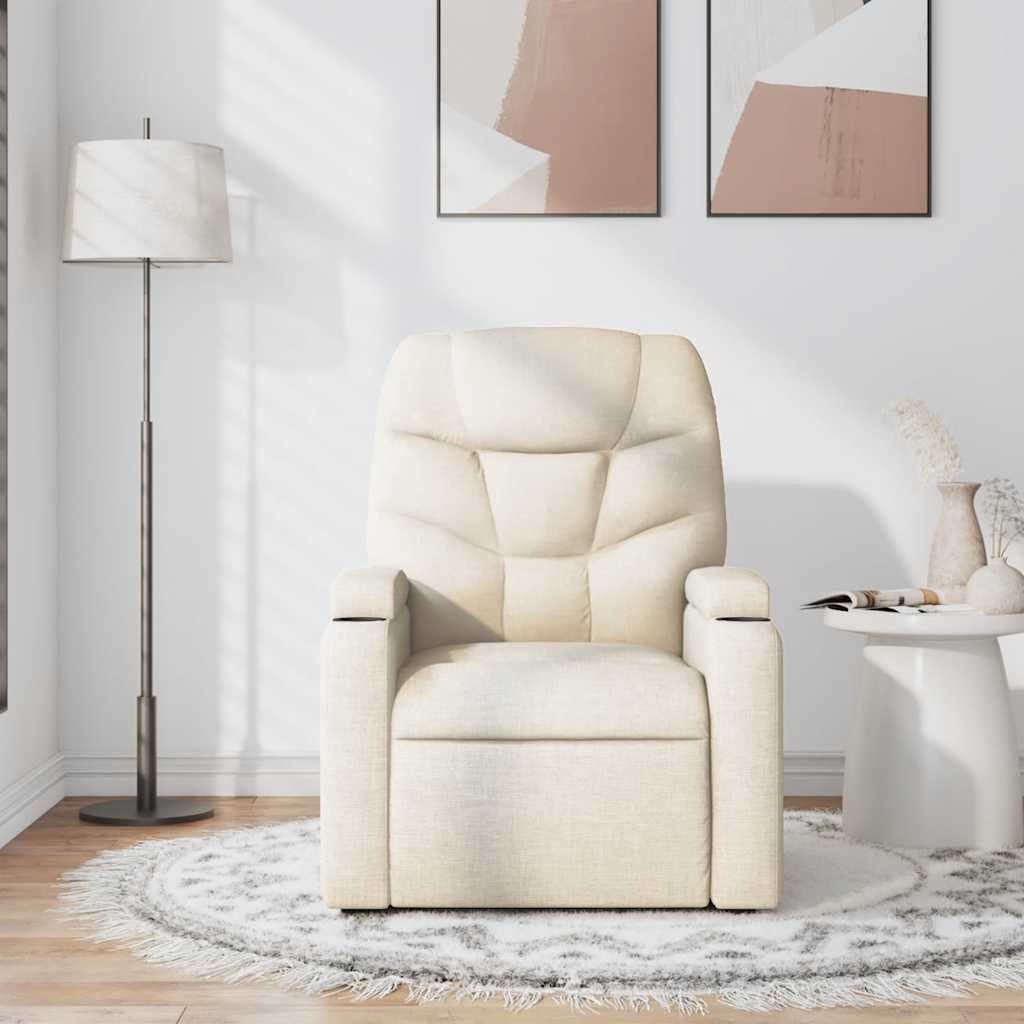 Relaxsessel Elektrisch Dunkelgrau Stoff