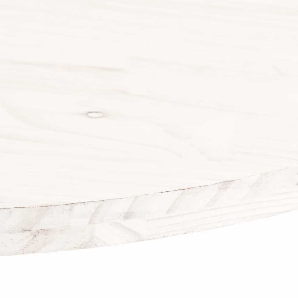 Tischplatte 70x35x2,5 cm Massivholz Kiefer Oval