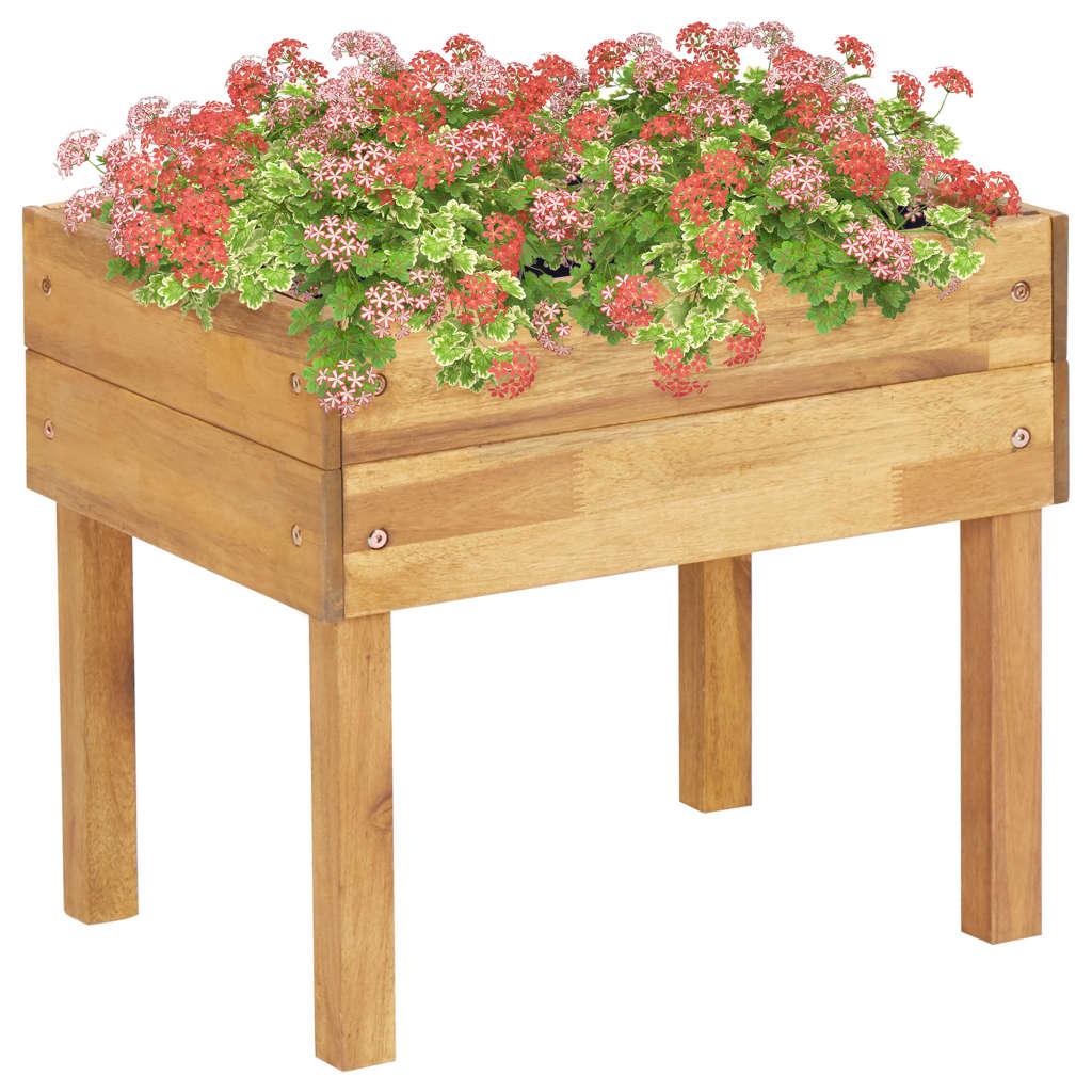 Hochkübel 78,5 x 58,5 x 78,5 cm Massivholz Akazie