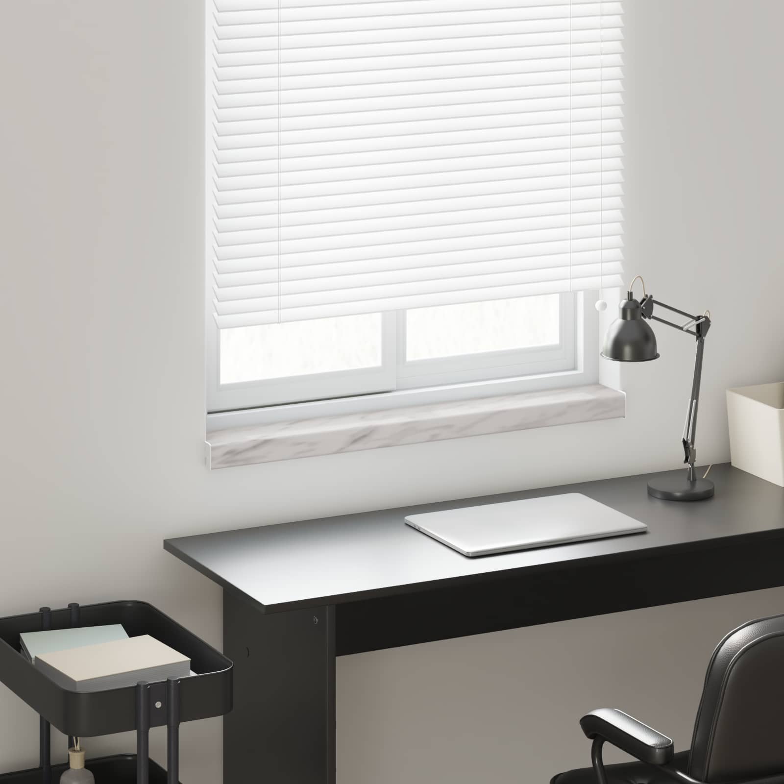 Fensterbank Weiß 60 x 10 x 4,5 cm PVC