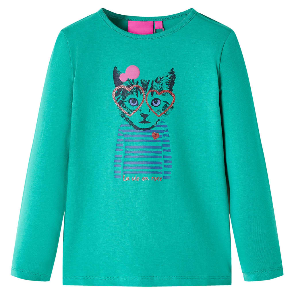 Kinder-Langarmshirt Rosa 116