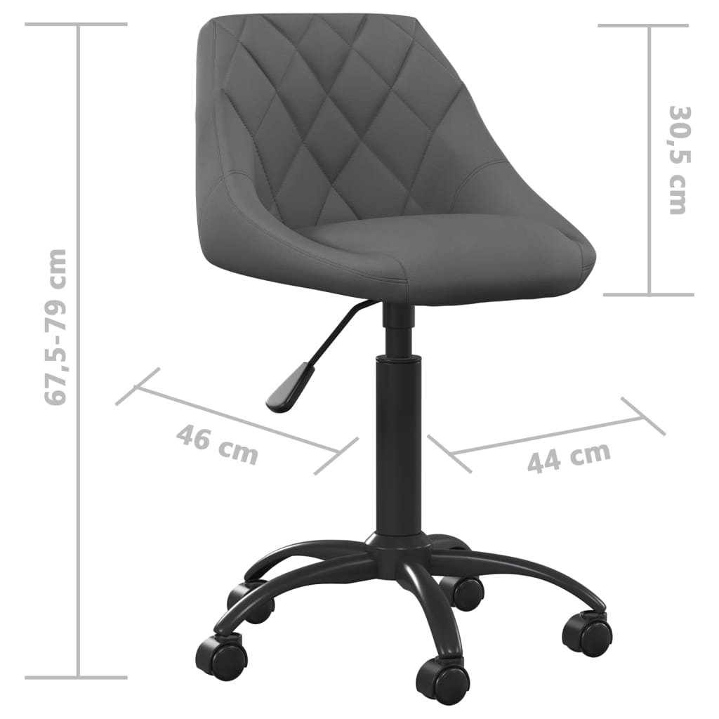 Bürostuhl Rosa Samt