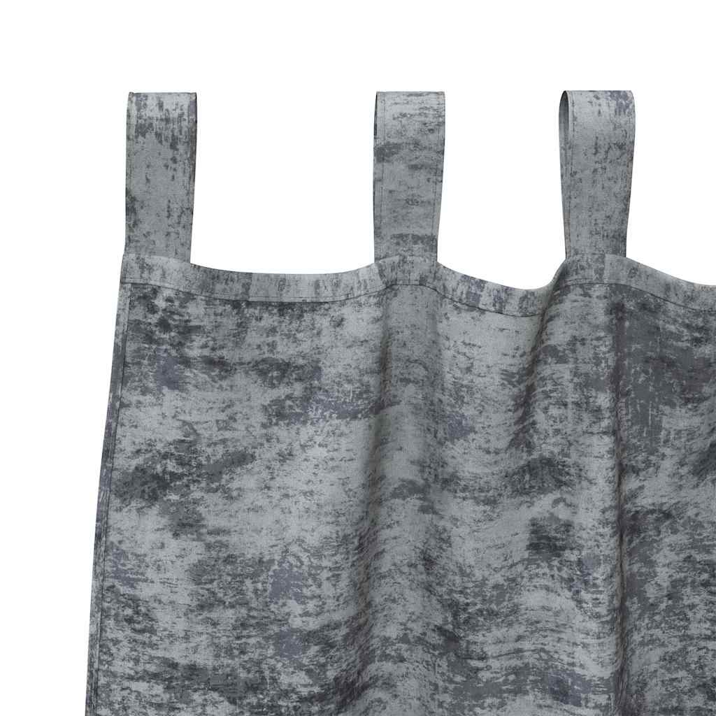 Samtvorhänge mit Vorhängen 2 pcs Weinrot 140 x 140 cm Samt