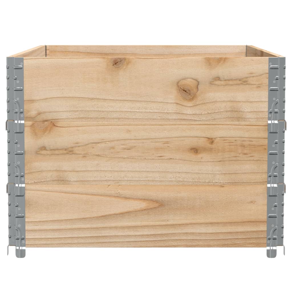 Pflanzkasten Grau 150x100 cm Massivholz Kiefer
