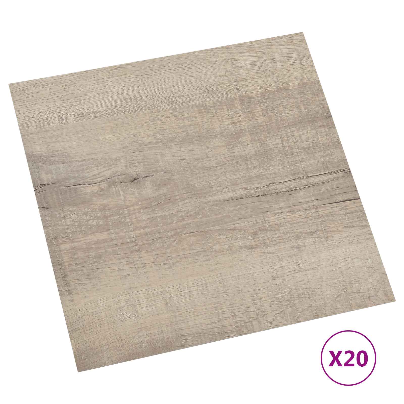 Selbstklebende Bodenplanken 30,5 x 30,5 cm 20 pcs PVC Betongrau