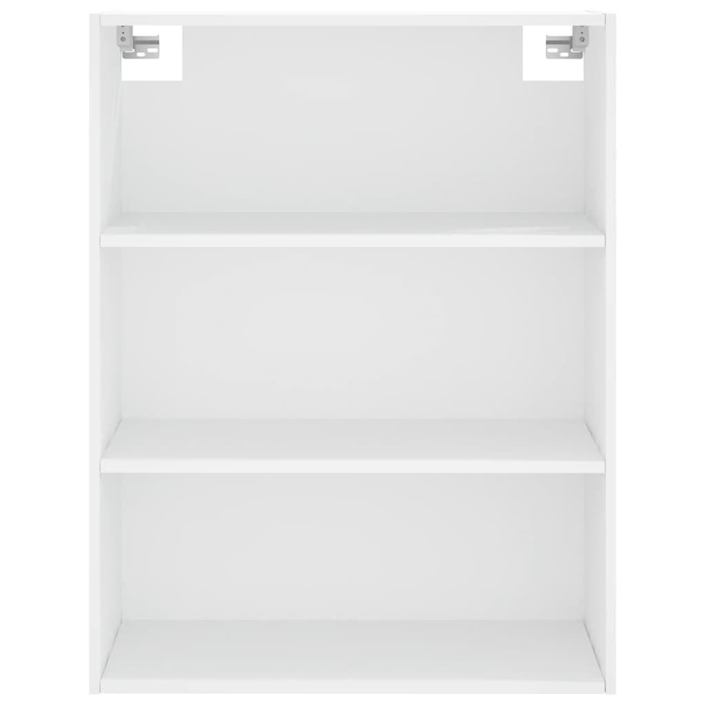 Highboard Hochglanz-Weiß 69,5x34x180 cm Holzwerkstoff