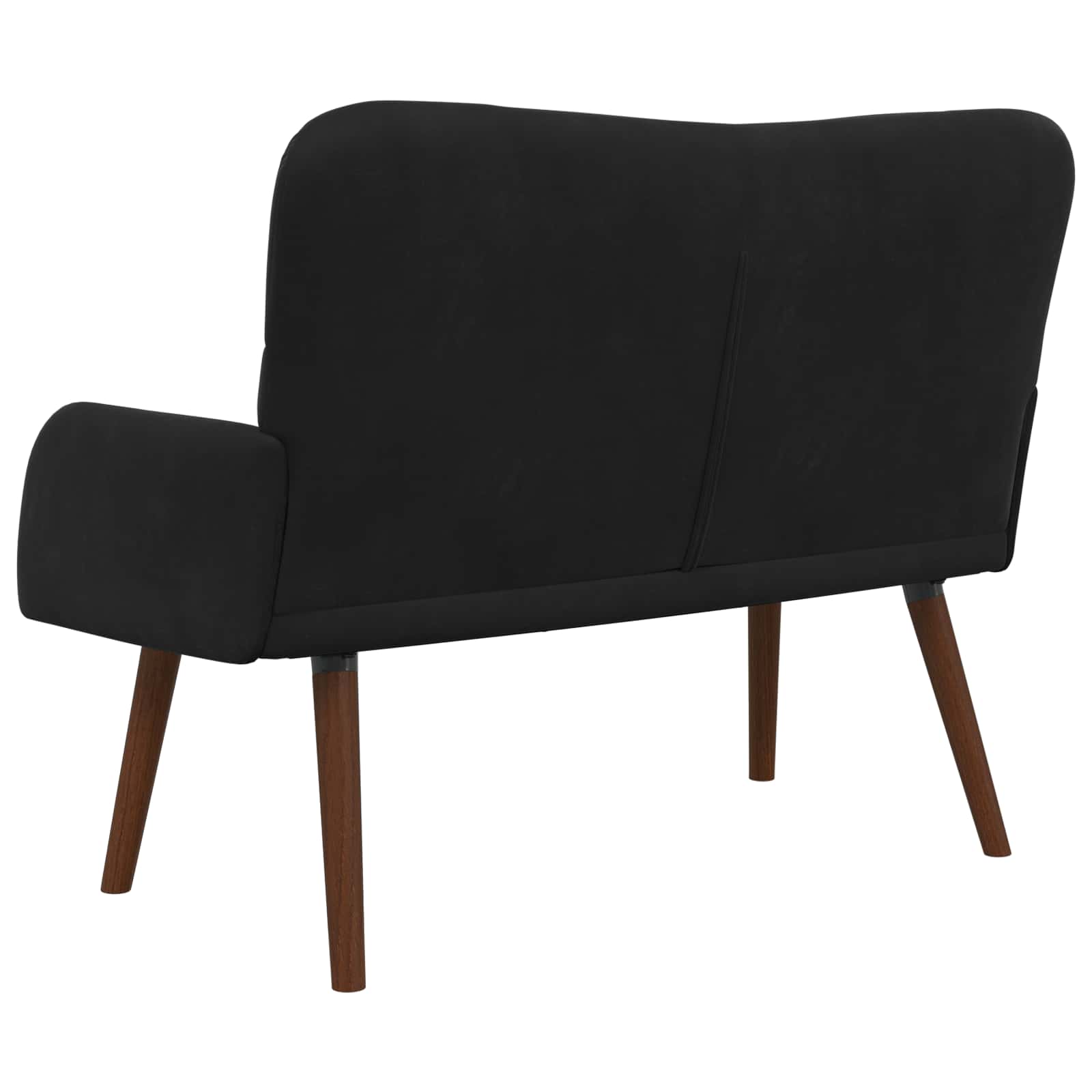 2-Sitzer Sofa Hellgrau 115 x 61 x 87 cm Samt (V)