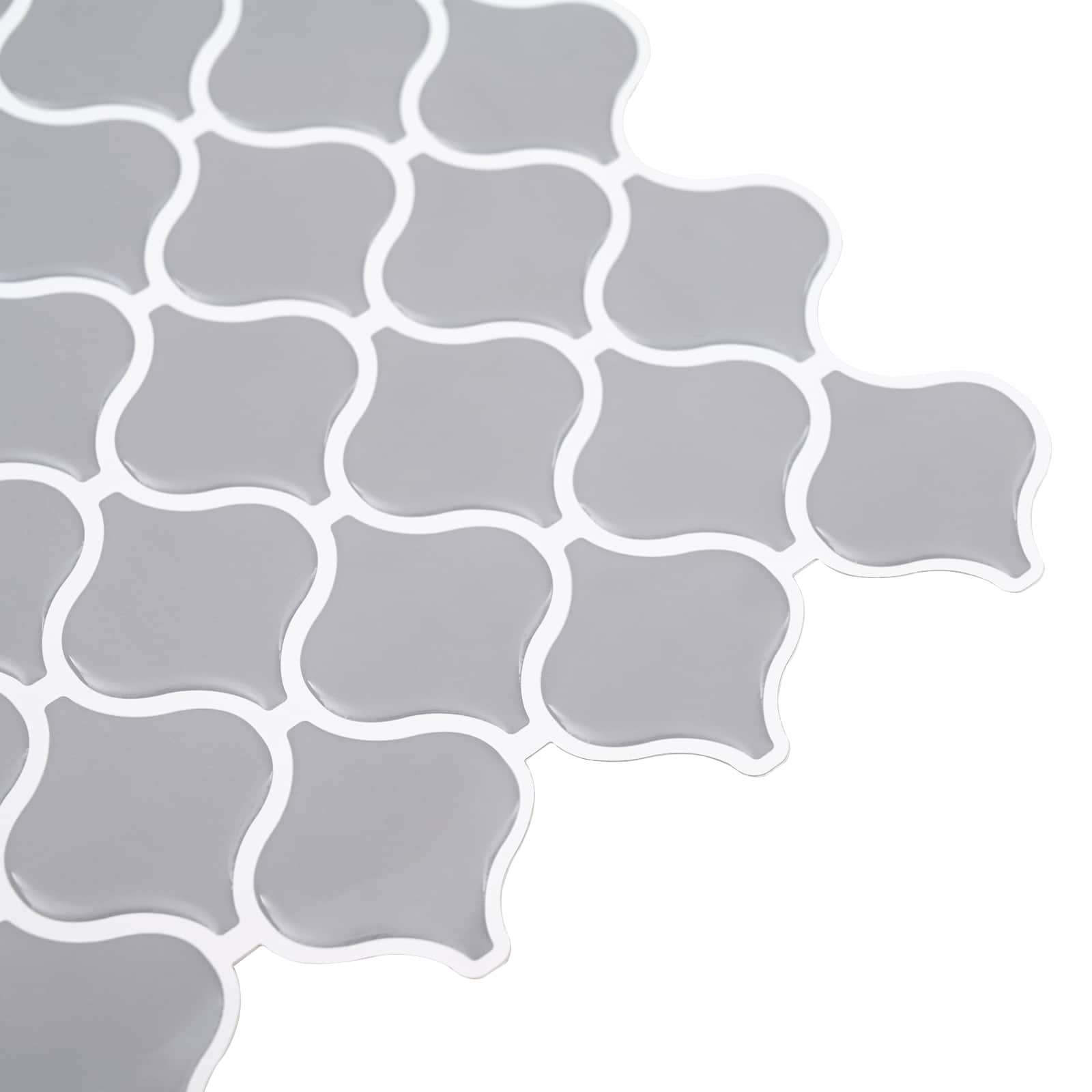 Lanturn Fliese 10 pcs Weiß 27 x 27 cm Polyurethan und PET