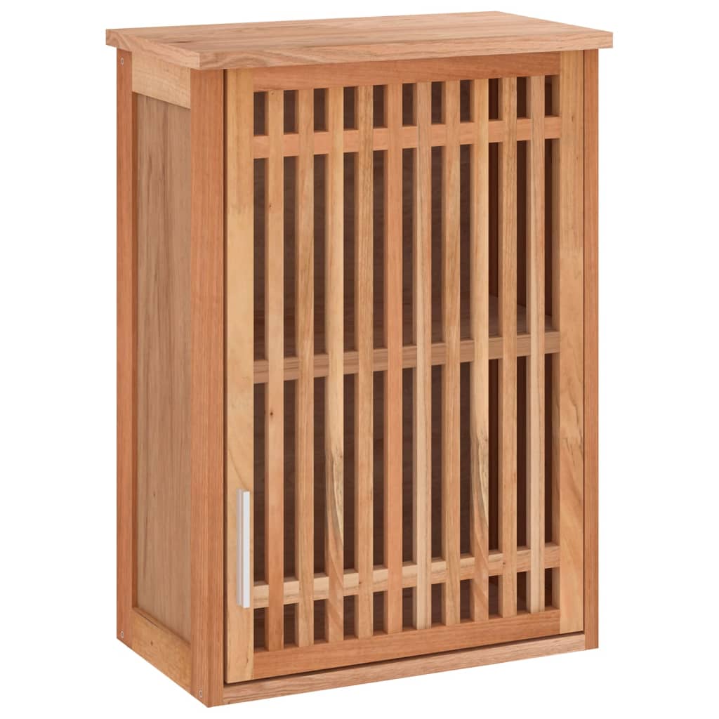 Badschrank 42x29x82 cm Massivholz Nussbaum