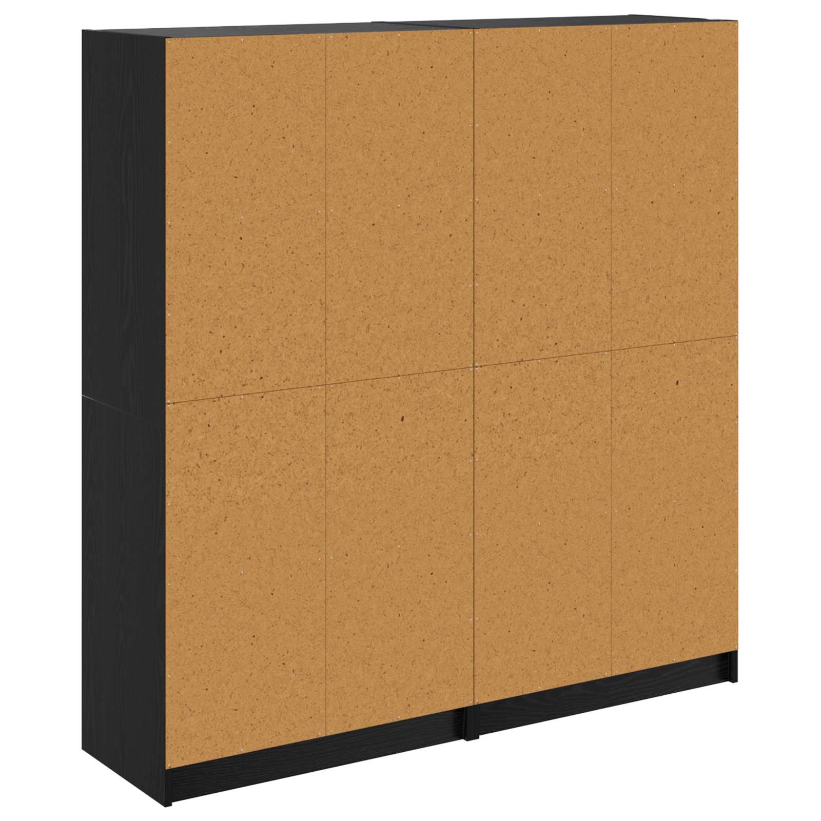 Bücherschrank mit Türen Weiß 136x37x142 cm Holzwerkstoff