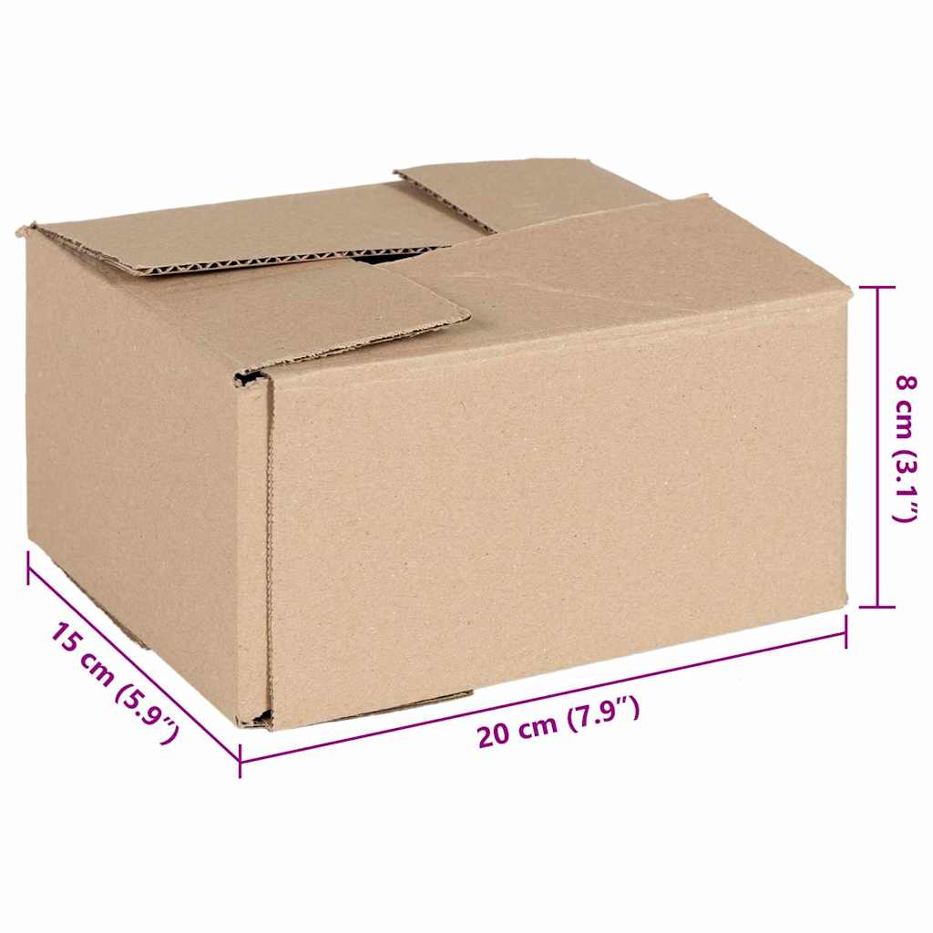 Faltbox mit Speicher 50 pcs Natur 15 x 15 x 8 cm Karton