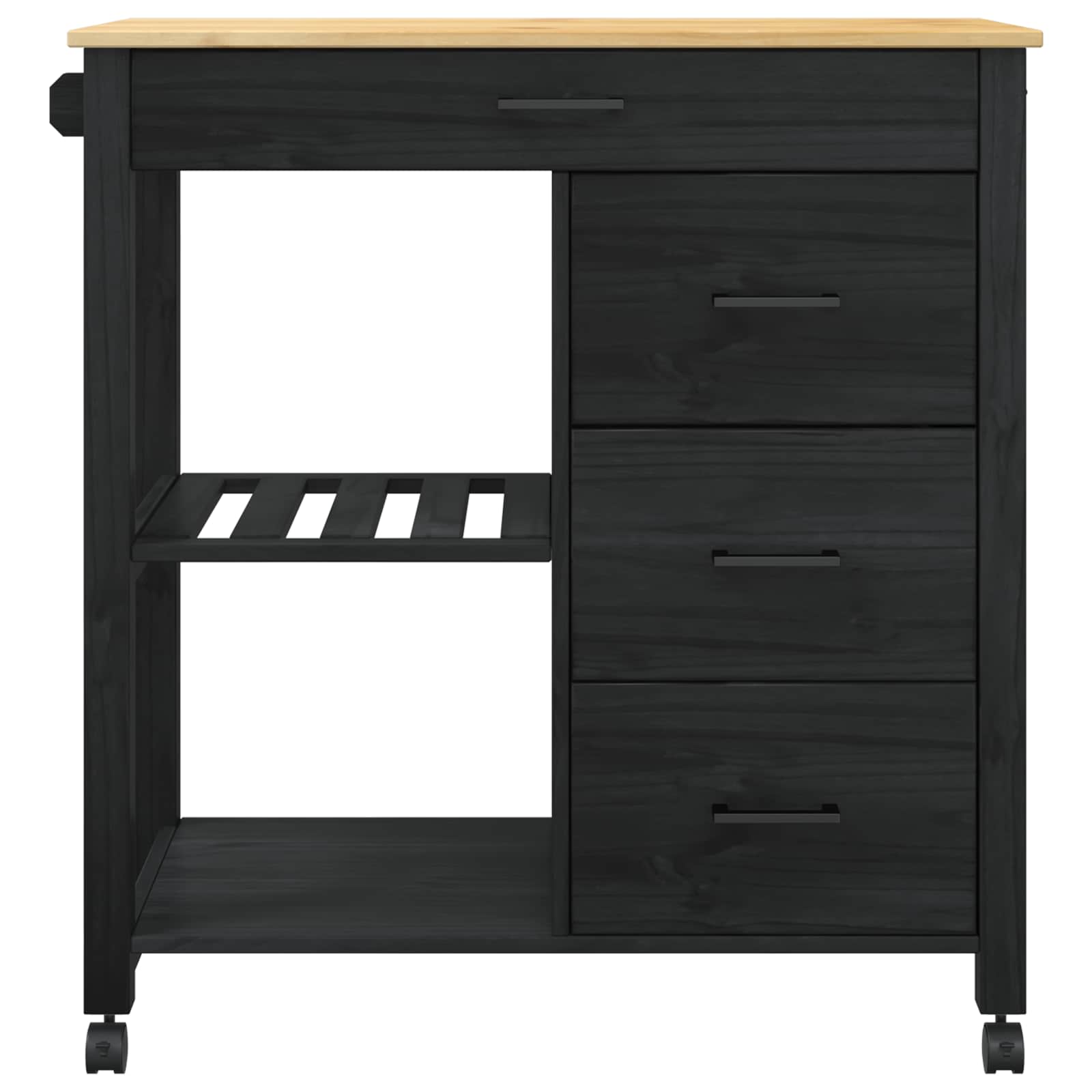 Küchenwagen MONZA 84x40x88,5 cm Massivholz Kiefer