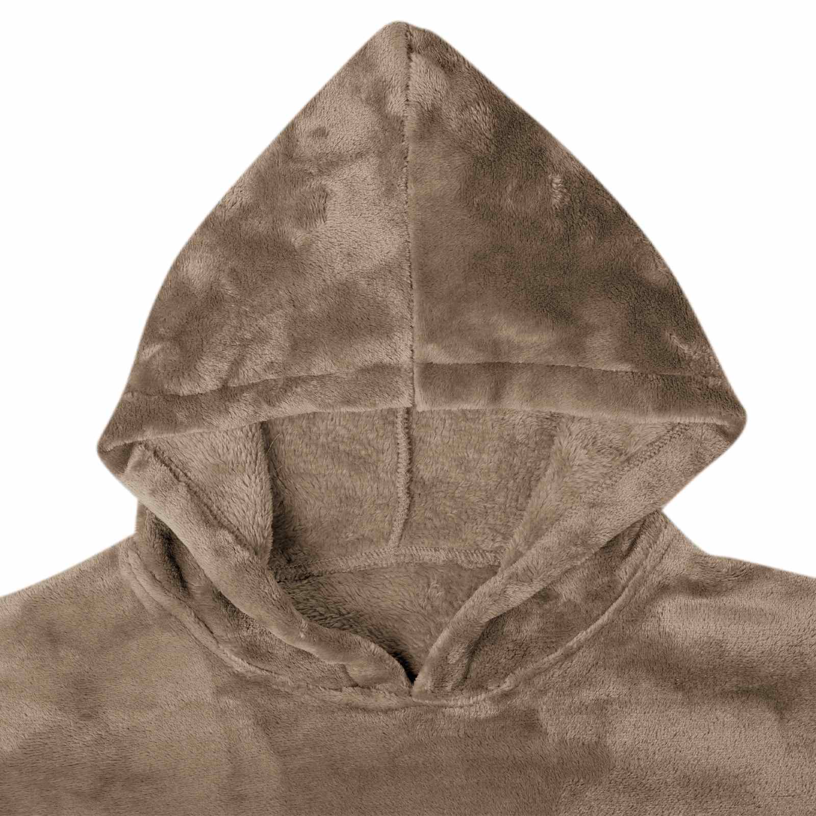Decken-Hoodie Beige S Flanell