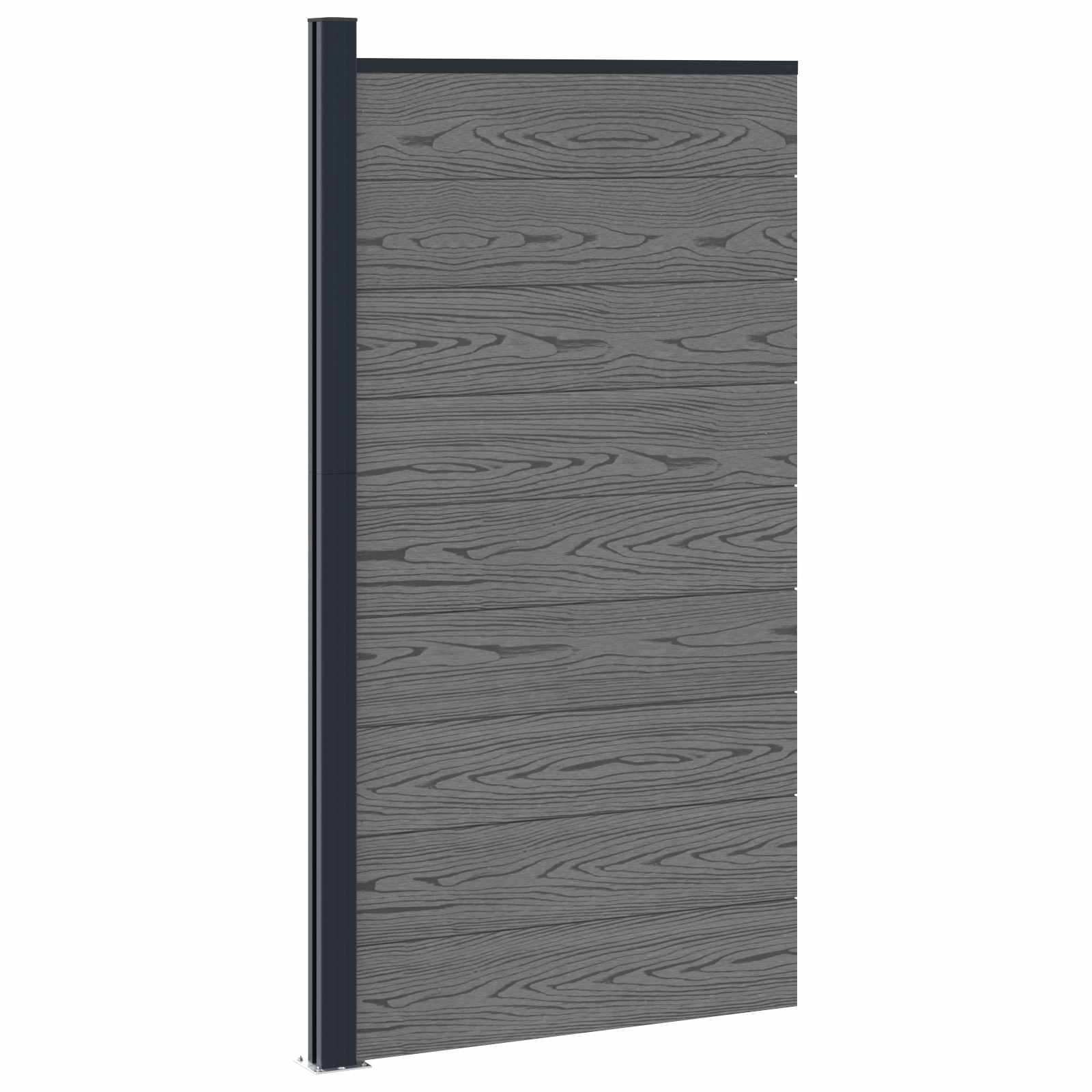 Zaunelement WPC 95x186 cm Braun