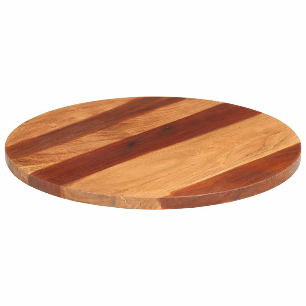 Tischplatte Massivholz Akazie Rund 15-16 mm 40 cm