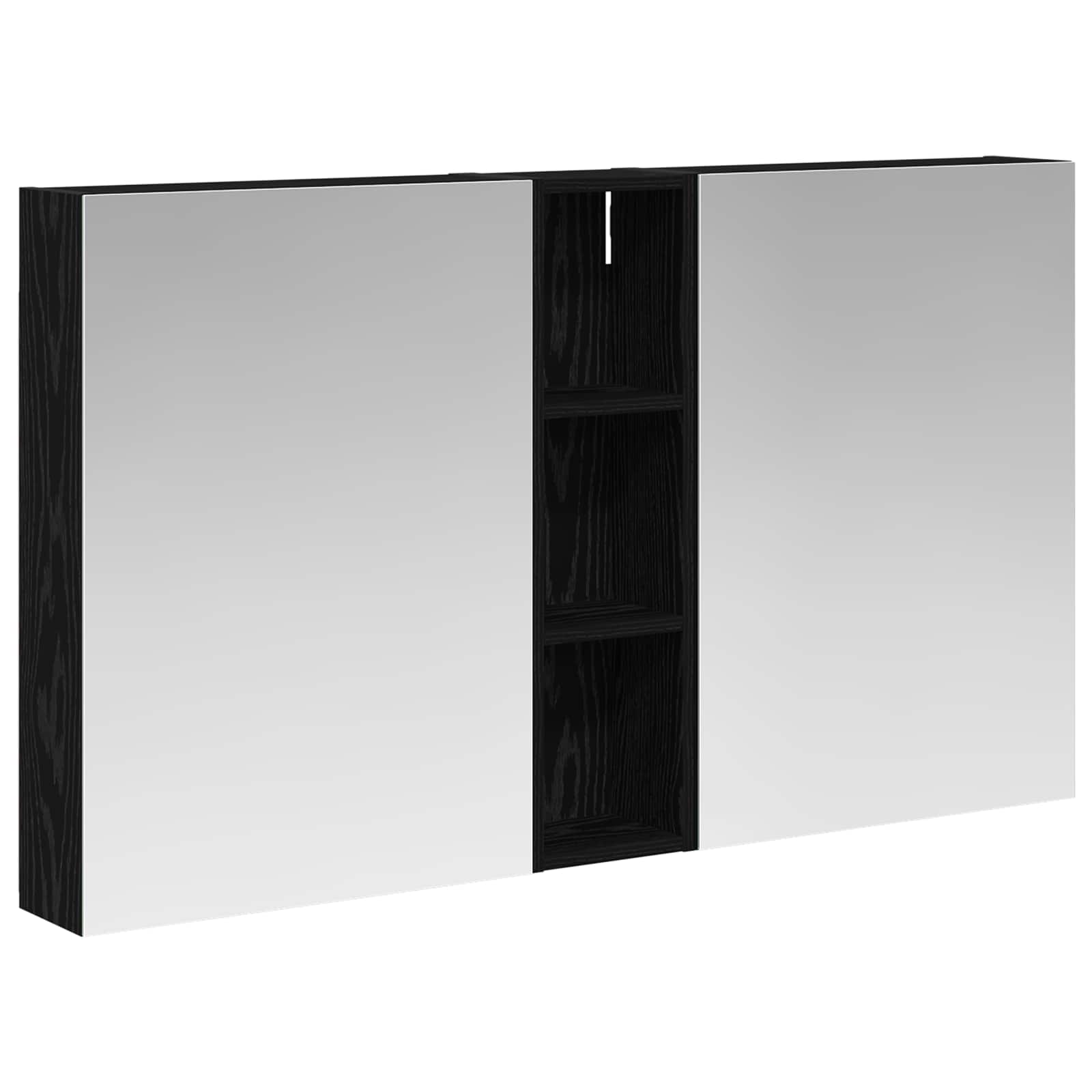 Badezimmerschrank-Set 3 pcs 80 x 10,5 x 50 cm Holzwerkstoff