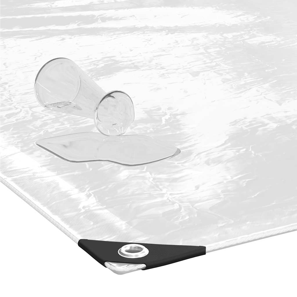 Transparente Plane mit Ösen 1x2 m PVC