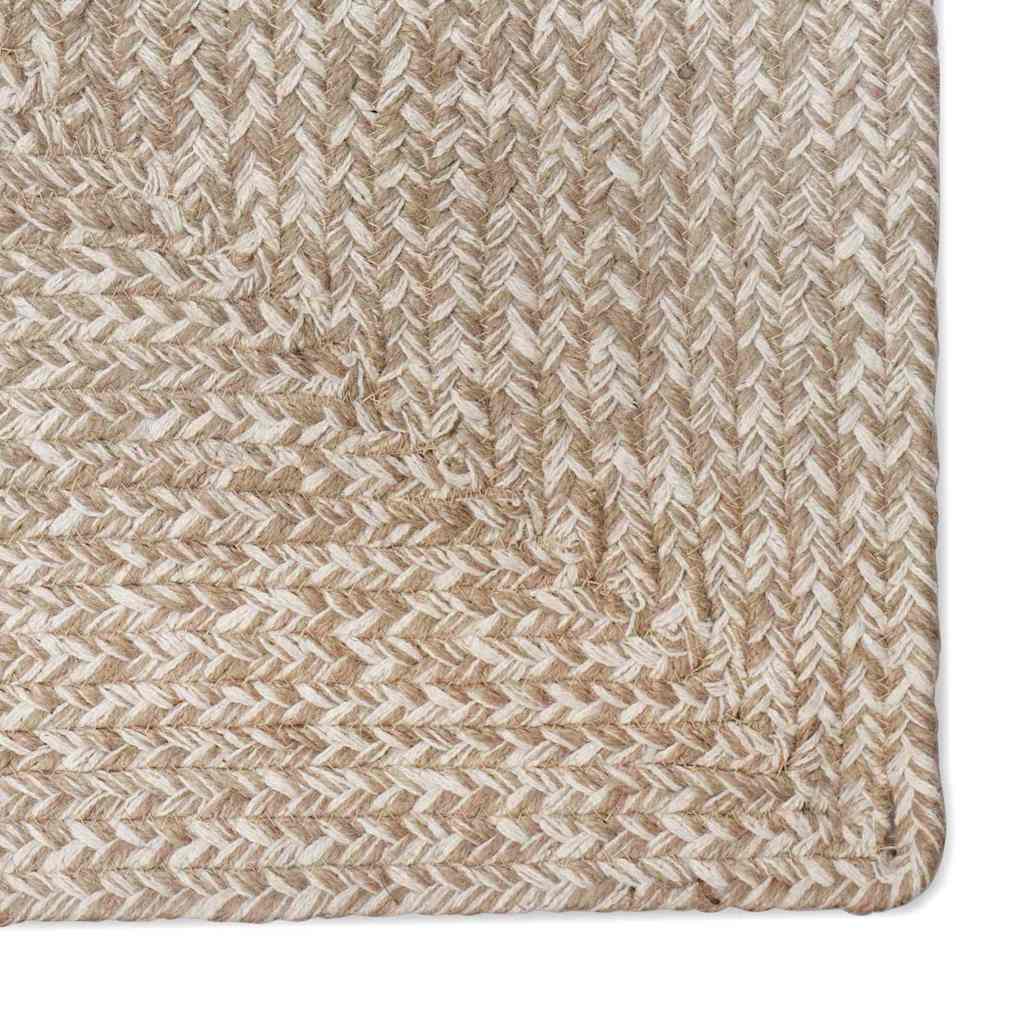 Bereichsteppiche Natürlich und Weiß 60 x 110 cm Jute