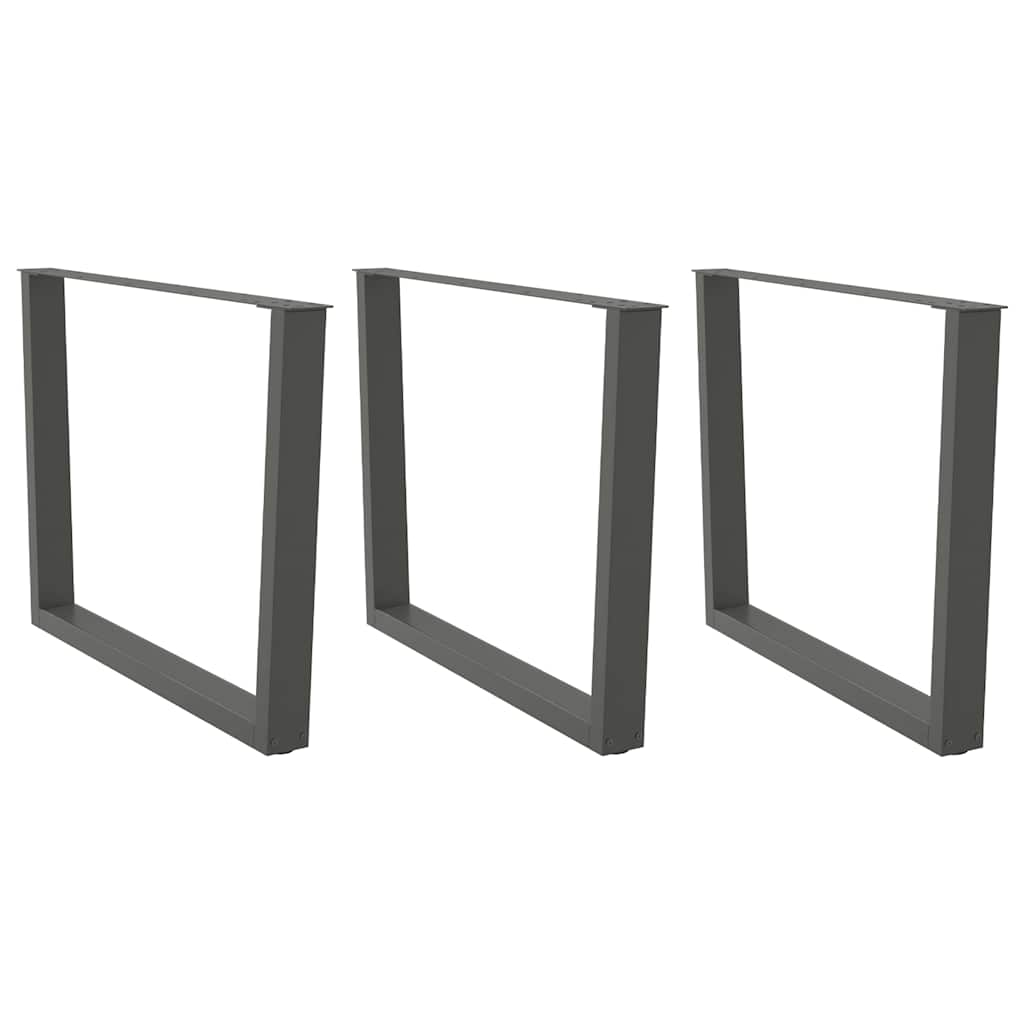 Couchtischbeine V-Form 2 Stück Schwarz 30x(30-31,3) cm Stahl