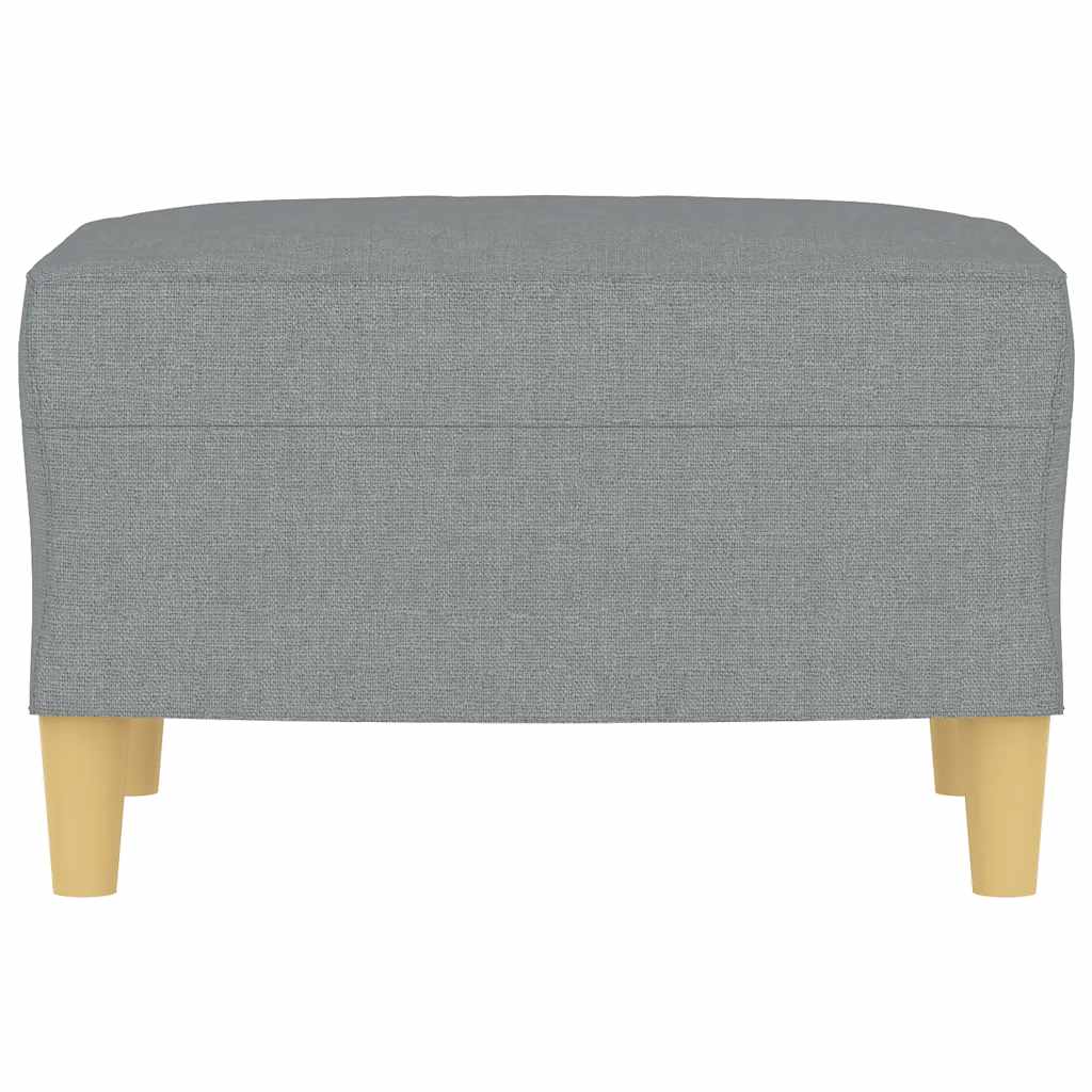 Fußhocker Hellgrau 60x50x41 cm Stoff