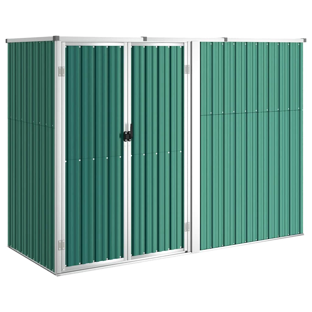 Gerätehaus Grün 88x89x161 cm Verzinkter Stahl
