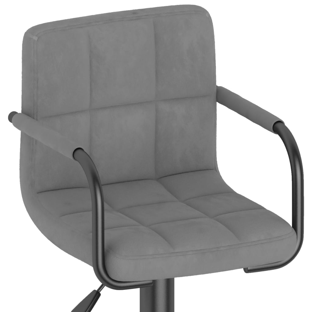 Barhocker 2 Stk. Blau Samt