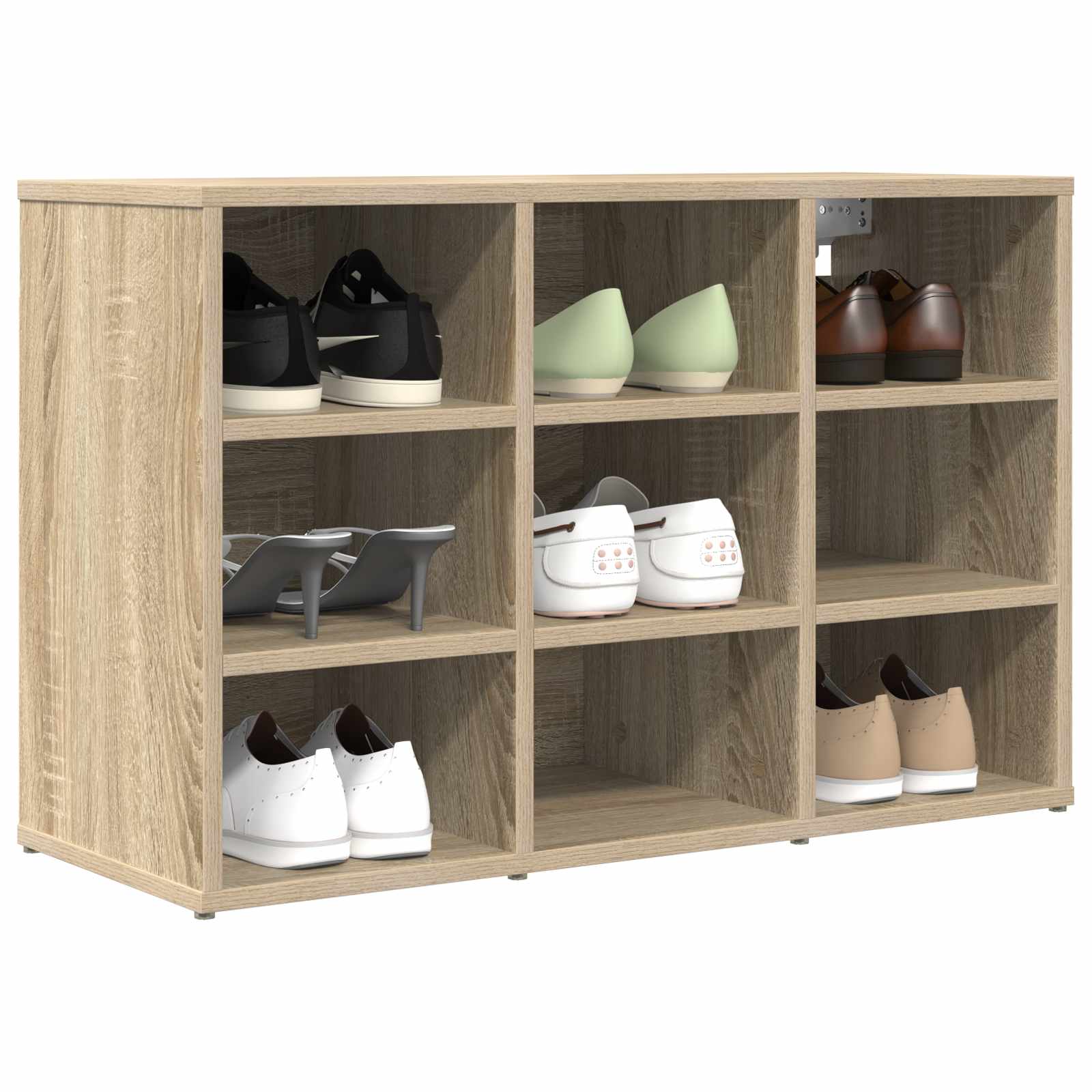 Schuhregale 2 Stk. Weiß 52,5x30x50 cm