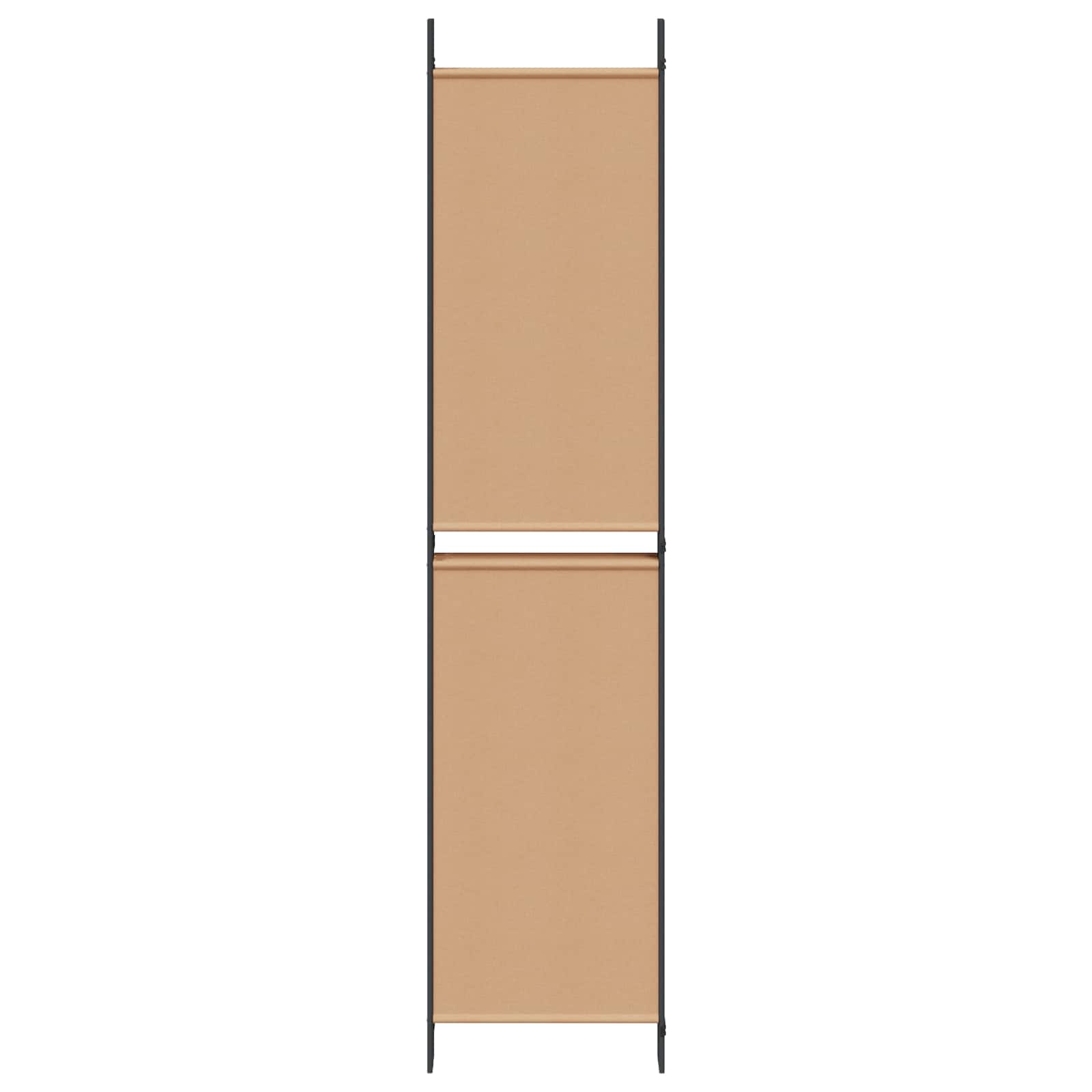 3-teiliger Raumteiler Beige 150 x 180 cm Stoff