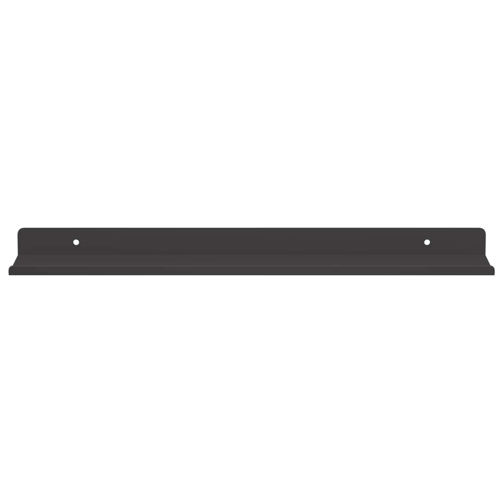 Schwebendes Regal 3 pcs Schwarz 40 x 9 x 2,5 cm Stahl