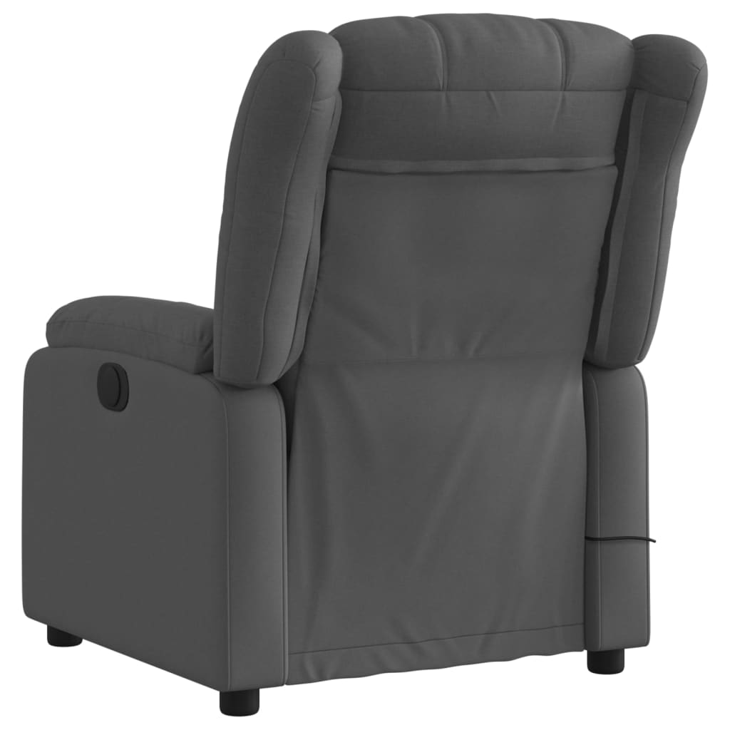 Massage-Relaxsessel, hellgrauer Stoff