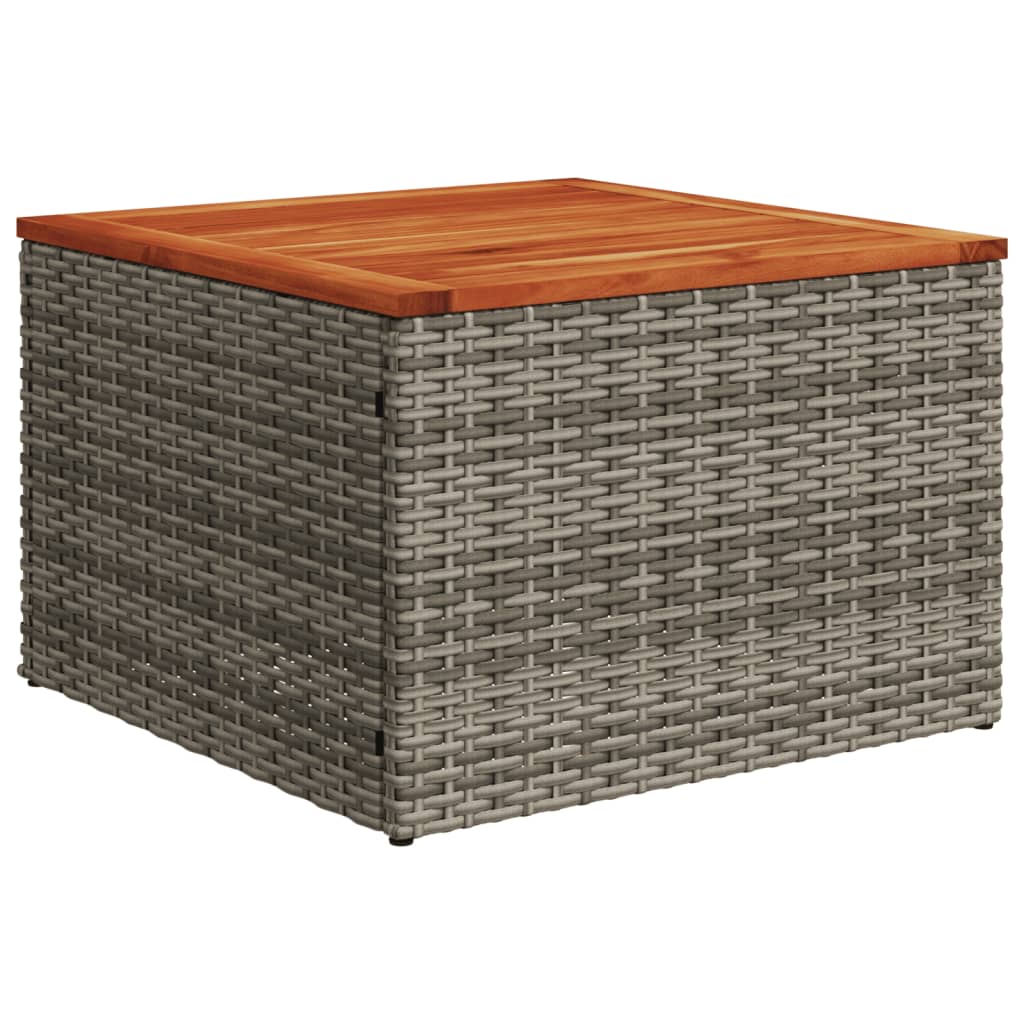 12-tlg. Garten-Sofagarnitur mit Kissen Schwarz Poly Rattan