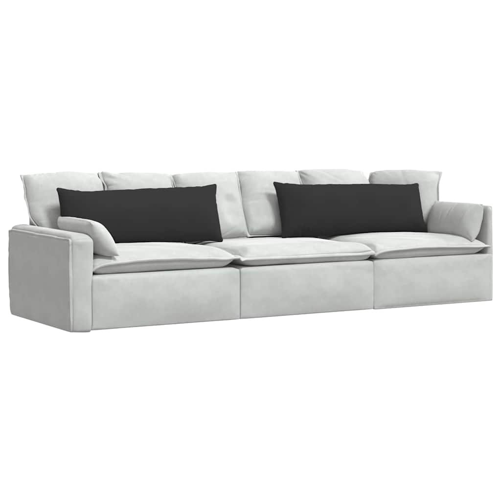 Sofakissen 2 Stück Taupe 50 x 30 cm Stoff