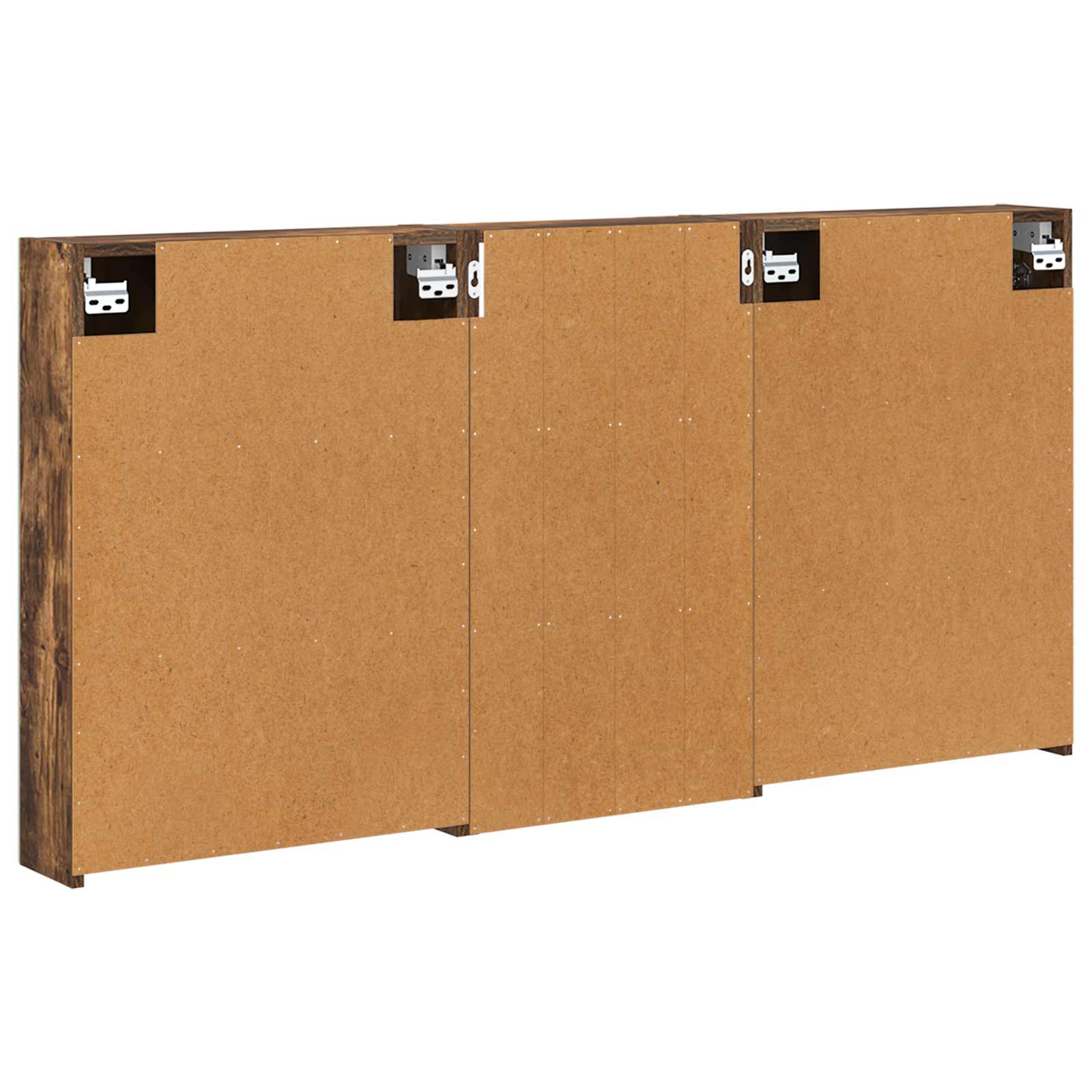Badezimmerschrank-Set 3 pcs 80 x 10,5 x 50 cm Holzwerkstoff